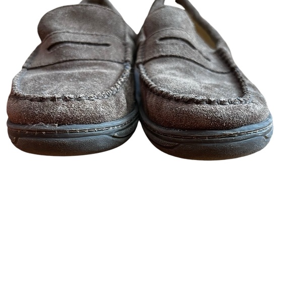 Primigi Penny Loafers Shoes Boys size 38 US 5.5-6‎ Slip-On Suede Comfort Brown - Picture 5 of 9